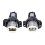 bmw e90 e91 pre lci led markeriai xenon balti iš aukštai