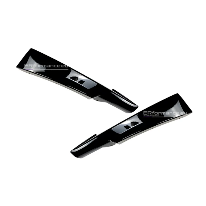 BMW E90 E91 M bamperio spliteriai LCI juodi blizgūs