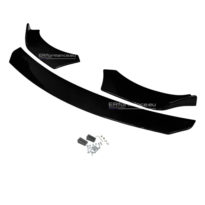 universalus bamperio lipas pažeminimas juodas blizgus visos dalys