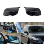 bmw e60 e61 e63 e64 veidrodėlių dangteliai blizgūs juodi pre lci pagrindinė