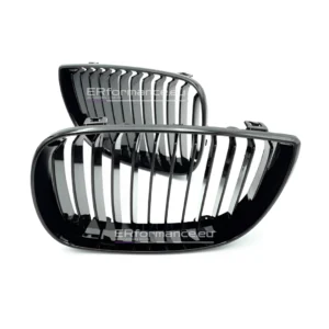 bmw e87 e81 e82 e88 pre lci viengubos juodos blizgios grotelės pagrindinė