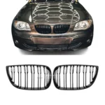 Bmw priekinio bamperio grotelės juodos blizgios e87 e82 e88 e81