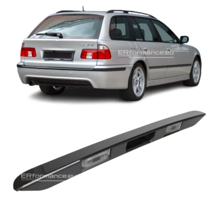 bmw e39 numerių apšvietimo juosta blizgi juoda lci ir pre lci pagrindinė