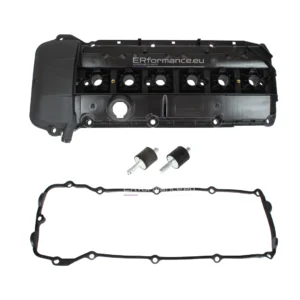 bmw e60 e61 vožtuvų dangtelis M52 M54 cilindrų galvutės su tarpine iš priekio