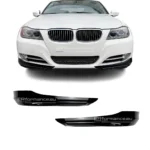 bmw e90 e91 lci spliteriai standartinio bamperio juodi blizgūs pagrindinė