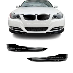 bmw e90 e91 lci spliteriai standartinio bamperio juodi blizgūs pagrindinė