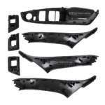 BMW F10 F11 salono rankenos juodos komplektas 7vnt be užlenkimo iš galo