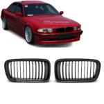 bmw e38 viengubos grotelės matinės juodos lci ir pre lci pagrindinė