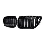 bmw f22 f23 dvigubos grotelės juodos blizgios iš šono