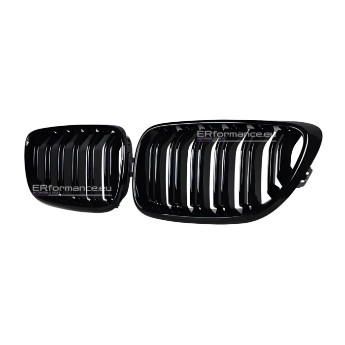bmw f22 f23 dvigubos grotelės juodos blizgios iš šono