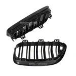 bmw f22 f23 dvigubos grotelės juodos blizgios iš galo