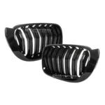 bmw f25 f26 x3 x4 dvigubos grotelės lci iš priekio