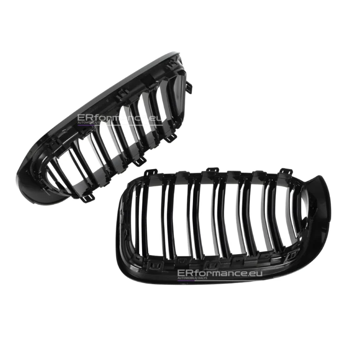 bmw f25 f26 x3 x4 dvigubos grotelės lci iš galo