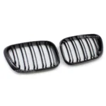 bmw e53 pre lci dvigubos grotelės blizgios juodos iš šono