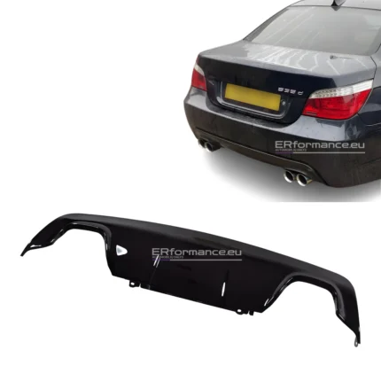 bmw e60 e61 galinio bamperio difuzorius blizgus juodas pagrindinė