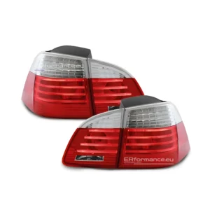 bmw e61 galiniai žibintai tinkantys lci ir pre lci, skaidrūs led pagrindinė