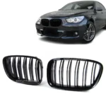 bmw f07 dvigubos grotelės blizgios juodos pagrindinė