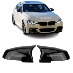 bmw f30 f31 m veidrodėlių dangteliai blizgūs juodi pagrindinė