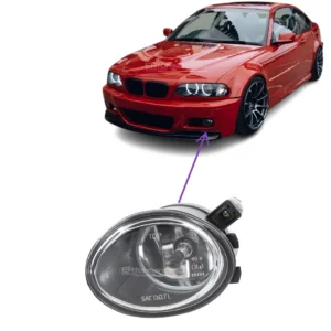 bmw e46 kairys priešrūkinis žibintas m tech m3 look skaidrus pagrindinė