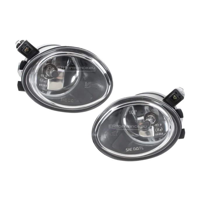 bmw e46 priešrūkiniai žibintai m tech m3 look bamperiui skaidrūs iš priekio