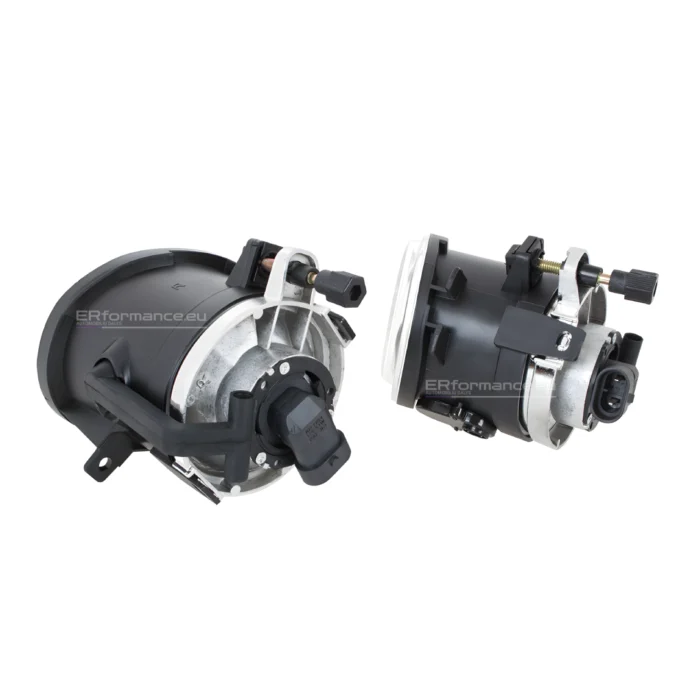 bmw e46 priešrūkiniai žibintai m tech m3 look bamperiui skaidrūs iš galo