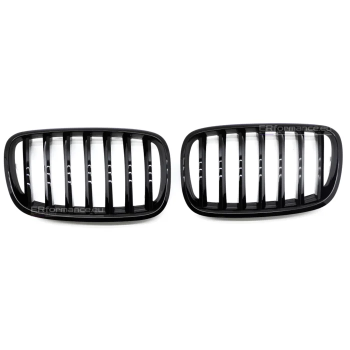 bmw e53 pre lci viengubos grotelės juodos blizgios iš priekio