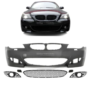 bmw e60 e61 m5 look priekinis bamperis be pdc sedano universalo pagrindinė