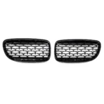 bmw e90 e91 lci diamond grotelės juodos blizgios (09-13) iš priekio