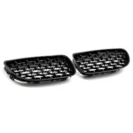 bmw e90 e91 lci diamond grotelės juodos blizgios (09-13) paverstos