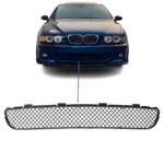 bmw e39 m bamperio apatinė grotelė matinė juoda iš priekio