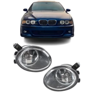 bmw e39 priešrukiniai žibintai M tech bamperiui skaidrūs iš priekio