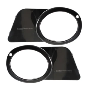 bmw e39 m tech priešrūkinių žibintų rėmeliai blizgūs juodi iš priekio