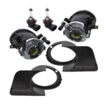 bmw e39 priešrūkiniai žibintai m tech gelsvi ir juodi rėmeliai vidinė dalis