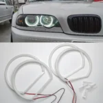 bmw e46 cotton angel eyes žibintai balti 146 x 131 mm pagrindinė