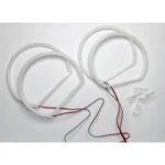 bmw e46 cotton angel eyes žibintai balti 146 x 131 mm iš priekio