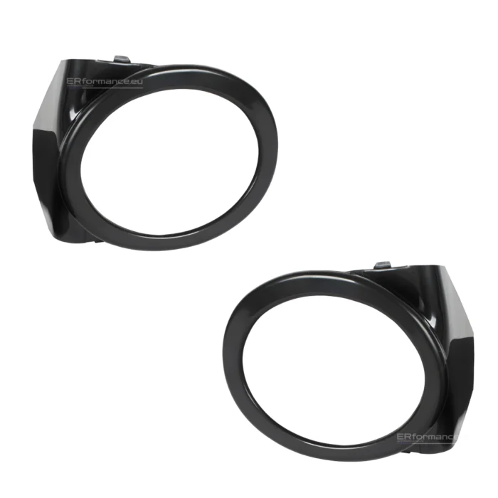 bmw e46 m tech m3 look priešrūkinių žibintų rėmeliai blizgūs juodi iš priekio