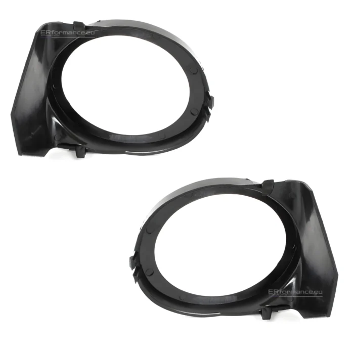 bmw e46 m tech m3 look priešrūkinių žibintų rėmeliai blizgūs juodi vidinė dalis