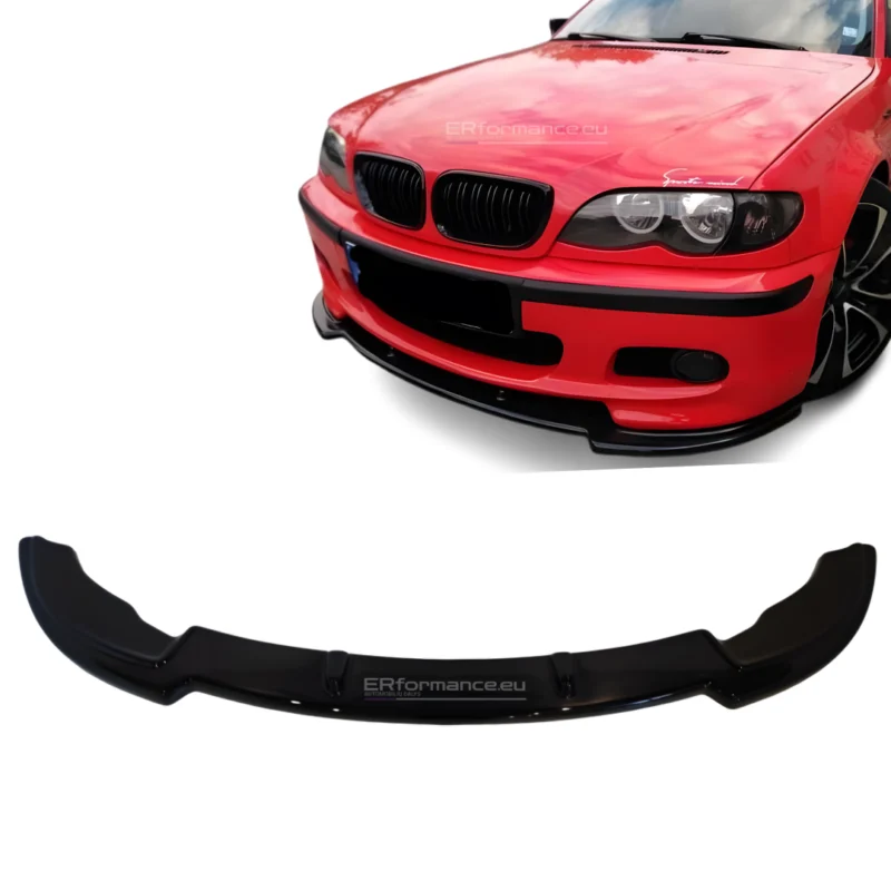 bmw e46 m tech 2 priekinio bamperio lipas blizgus juodas pagrindinė