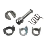 bmw e83 x3 vairuotojo keleivio durų spynos remontinis komplektas iš priekio