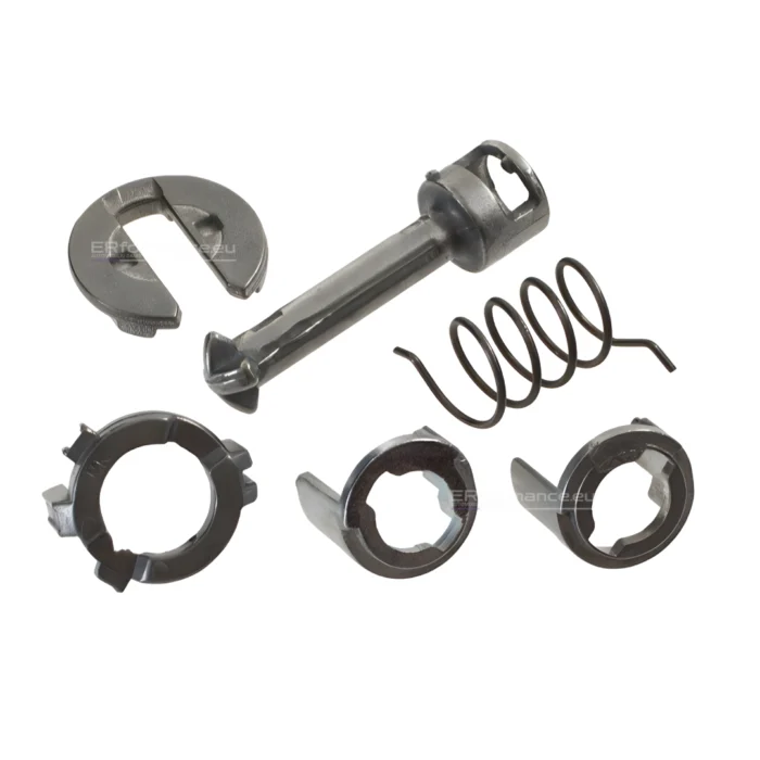 bmw e83 x3 vairuotojo keleivio durų spynos remontinis komplektas iš galo