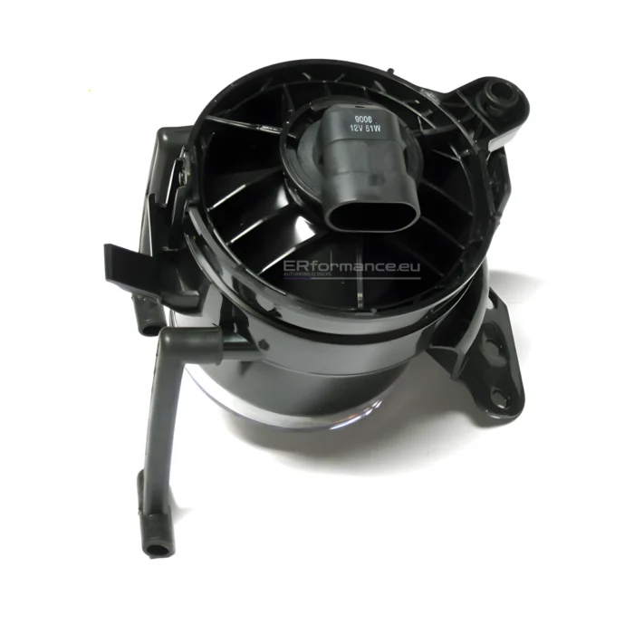 BMW E60 / E61 miglas lukturis, labās puses (pasažiera puse), caurspīdīgs (no aizmugures)