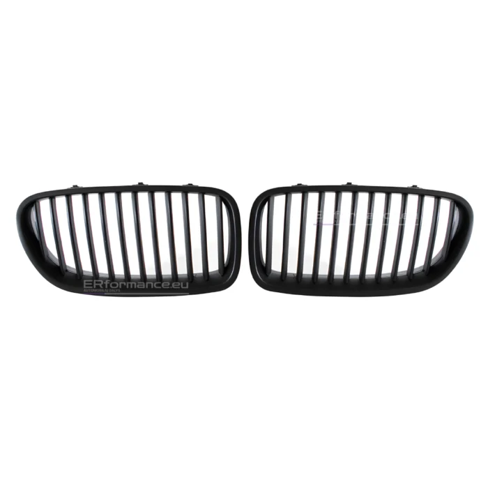 bmw f10 f11 viengubos grotelės, matinės juodos iš priekio