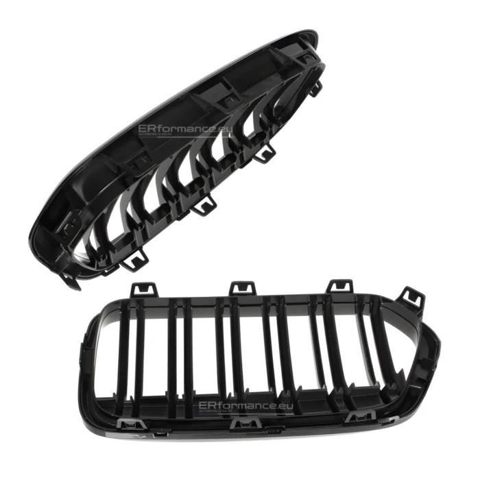 bmw f39 x2 dvigubos grotelės 17-23 blizgios juodos iš šono