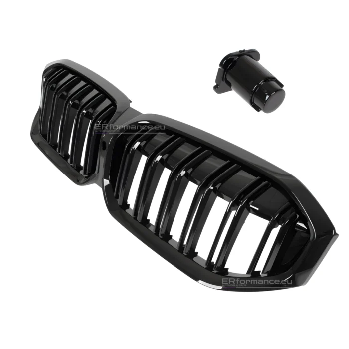bmw g20 g21 lci dvigubos grotelės blizgios juodos iš priekio