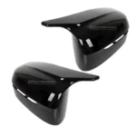 bmw g11 g20 g30 g15 m veidrodėlių dangteliai blizgūs juodi iš priekio