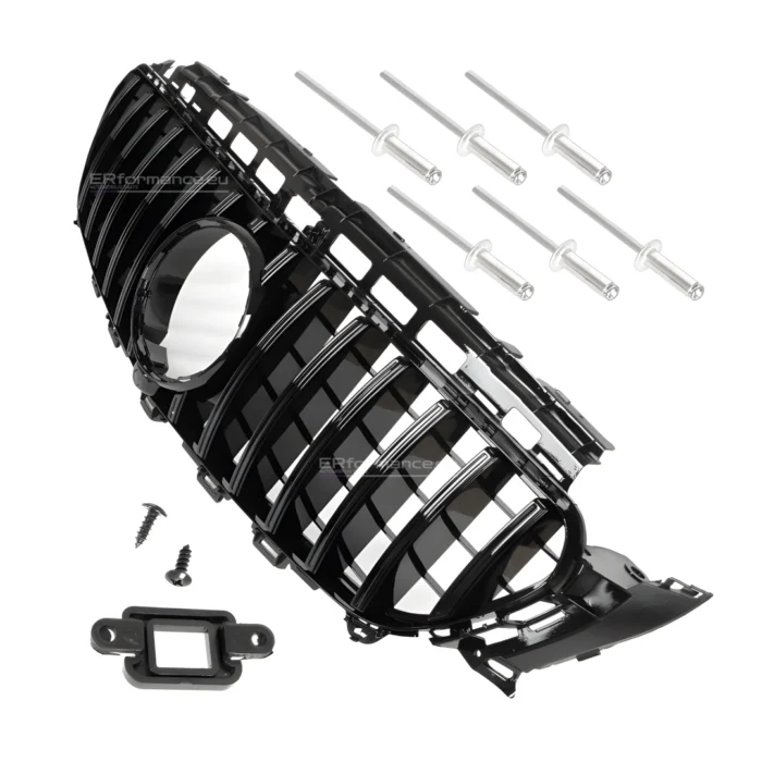 mercedes benz w213 s213 c238 a238 juodos blizgios grotelės iš arti