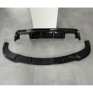 bmw e60 e61 dvigubas difuzorius ir lipas blizgus juodas pagrindinė