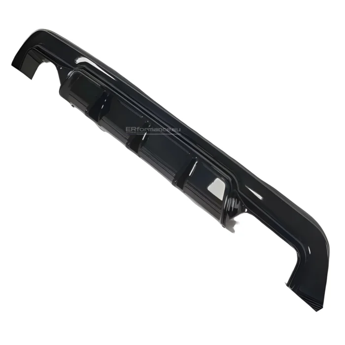 bmw e60 e61 m tech difuzorius dvigubas blizgus juodas lci prelci iš arti