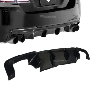 bmw f10 f11 dvigubas difuzorius blizgus juodas lci pre lci