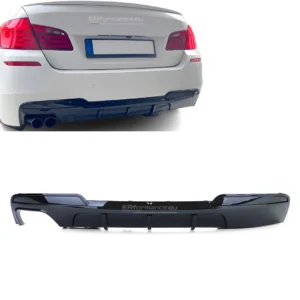 bmw f10 f11 viengubas difuzorius blizgus juodas M tech m sport pagrindinė